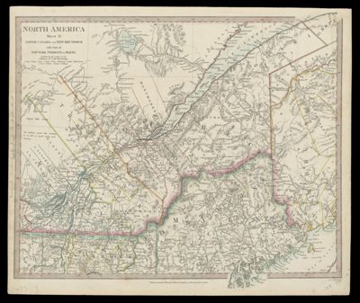 North America Sheet II, Lower Canada and New Brunswick with part of New York, Vermont and Maine