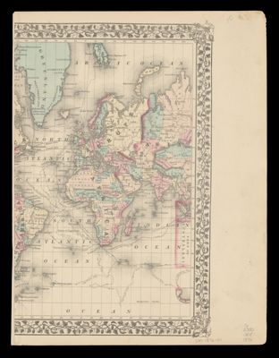 Map of North America. Showing its Political Divisions, and Recent Discoveries in the Polar Regions