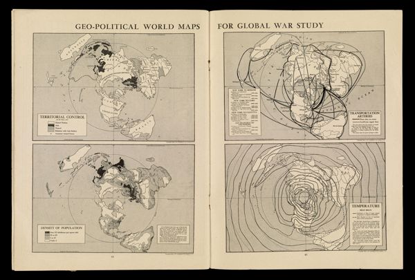 Geo-Political World Maps for Global War Study