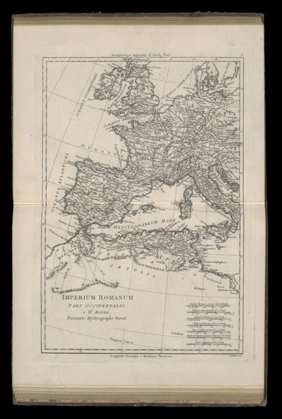 Imperium Romanum Pars Occidentalis. a Rto. Bonne, Primario Hydrographo Navali