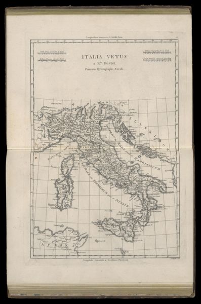 Italia Vetus. a Rto. Bonne, Primario Hydrographo Navali