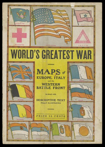 World's Greatest War Maps of Europe, Italy and the Western Battle Front in detail with descriptive text, fully illustrated [Front cover]