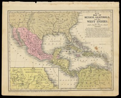 Map of Mexico, Guatimala, and the West Indies