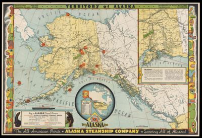 Territory of Alaska prepared for the Alaska Steamship Co., the Alaska Line