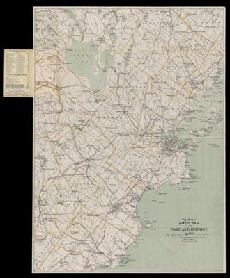 Cyclists' Road Map of the Portland District, Maine