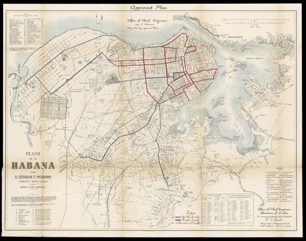 Plano de la Habana por D. Esteban T. Pichardo