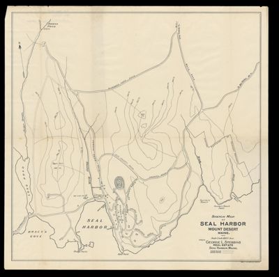 Sketch map of Seal Harbor, Mount Desert, Maine