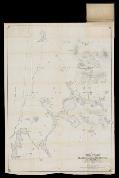 The Lakes of Franklin And Oxford Counties, Maine from actual surveys made during the winter of 1876 surveyed and published by Harry P. Dill