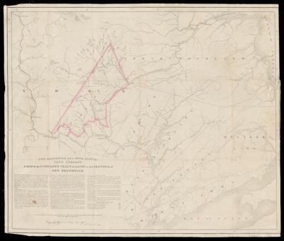 A Map of the company's tract of land in the province of New Brunswick: New Brunswick and Nova Scotia Land Company