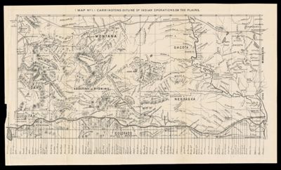 Map no. 1 Carrington's Outline of Indian Operations on the Plains