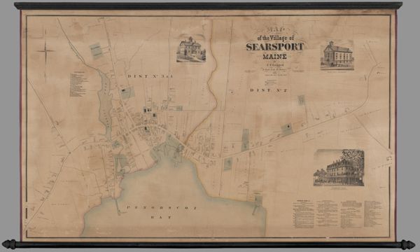 Map of the village of Searsport, Maine