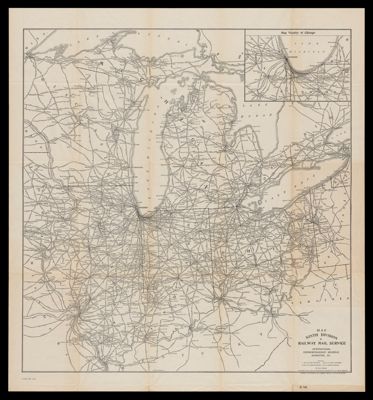 Map Ninth Division railway mail service