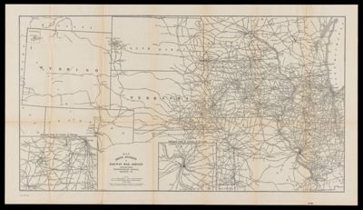 Map Sixth Division railway mail service