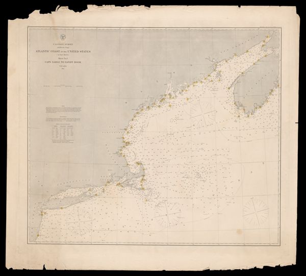 Atlantic coast of the United States (in four sheets) : Sheet no. I, Cape Sable to Sandy Hook