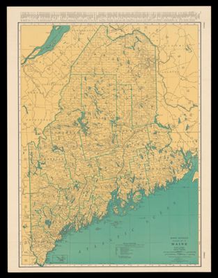 Rand McNally Standard Map of Maine