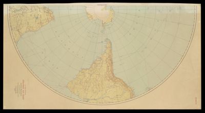 U.S. Army Air Forces strategic air chart, Southern Hemisphere