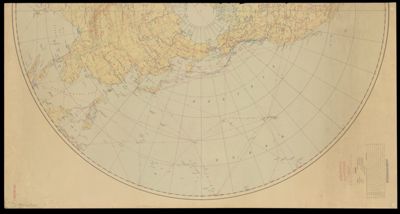 U.S. Army Air Forces strategic air chart, Northern Hemisphere