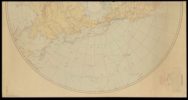 U.S. Army Air Forces strategic air chart, Northern Hemisphere