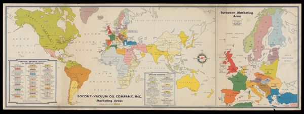 Socony-Vacuum Oil Company, Inc. Marketing Areas