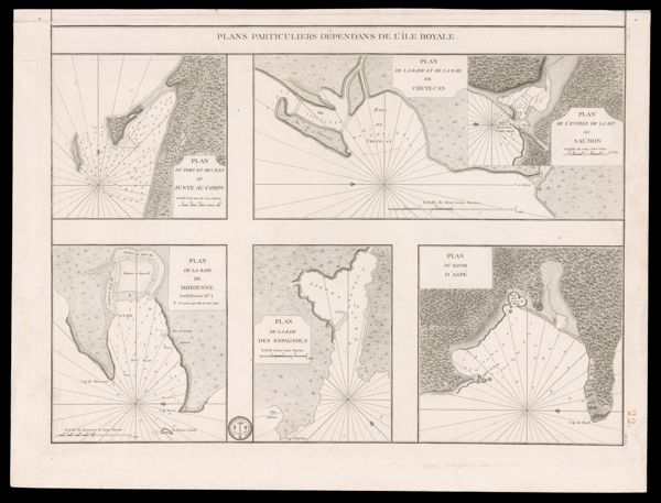 Plans particuliers de'pendans de L'isle Royale