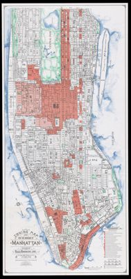 Zoning map for the Borough of Manhattan