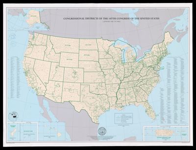 Congressional districts of the 107th Congress of the United States