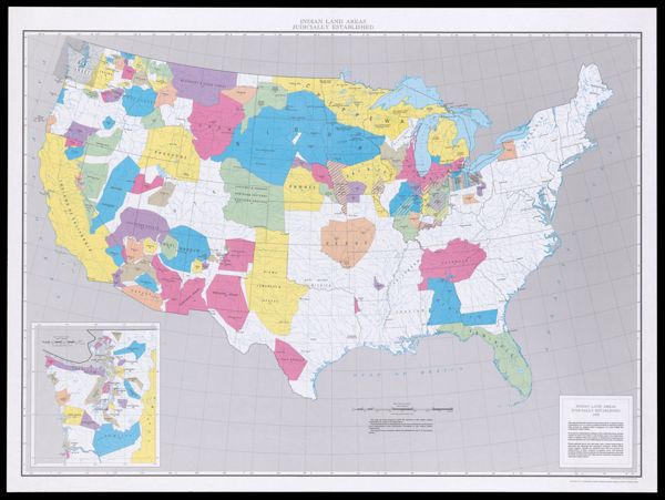 Indian land areas judicially established 1978