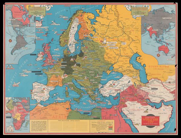 Dated events World War map