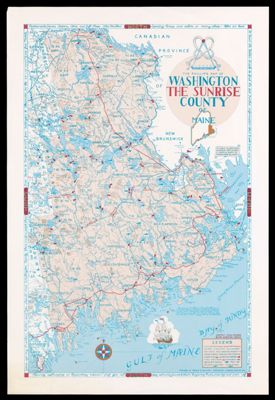 The Phillips Map of Washington The Sunrise County of Maine