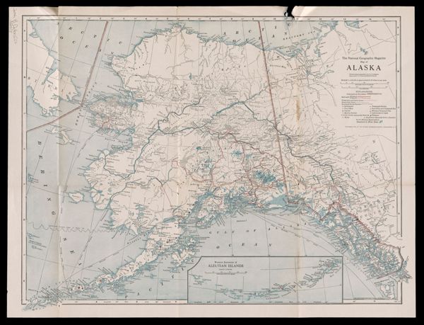 Map of Alaska : showing latest explorations by U.S. Geological Survey and U.S. Coast and Geodetic Survey