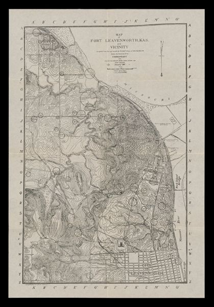 Map of Fort Leavenworth, Kas. and vicinity