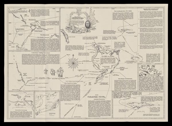 The True or verdadera route of Christopher Columbus October 12-27, 1492 : showing islands he discovered and his anchorages in the Bahamas Archipelago as reconstructed from his journal and other original sources