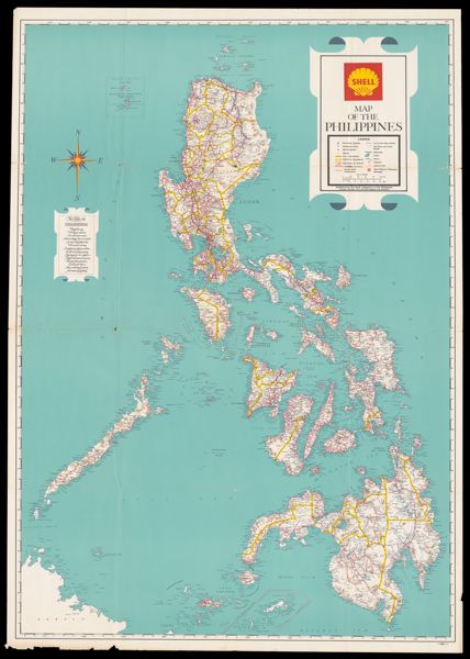 Shell map of the Philippines