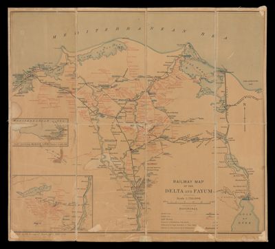 Railway map of the Delta and Fayum