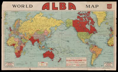 World Alba map