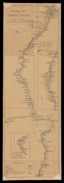 Railway map of Upper Egypt