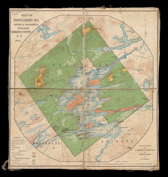 Map of Township 40, Totten and Crossfield Purchase, Hamilton County, N.Y.