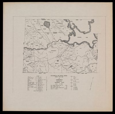 Forest Type Map of Sandwich and a portion of Rockwood Strip