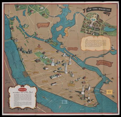 Sinclair pictorial map of New York City and the World's Fair : souvenir