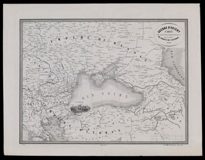 Guerre d'orient carte dressee d'apres les documents les plus authentiques pour les abonnes du Pilote du Cavaldos