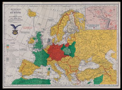 Richfield news map of Europe