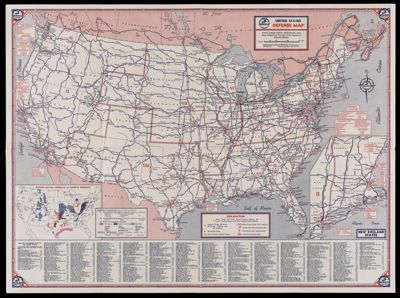 Richfield U.S. defense map and Western Hemisphere strategic bases