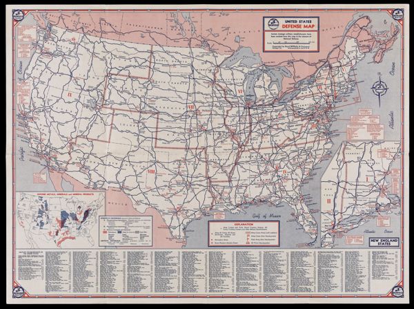 Richfield U.S. defense map and Western Hemisphere strategic bases