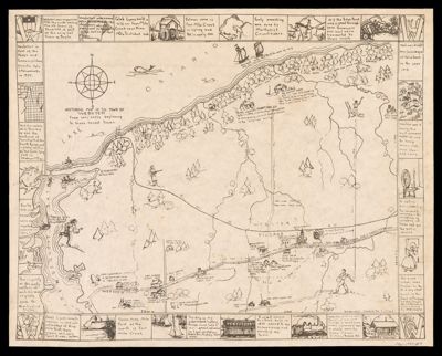 Historical Map of the Town of Webster from early beginnings to more recent times.