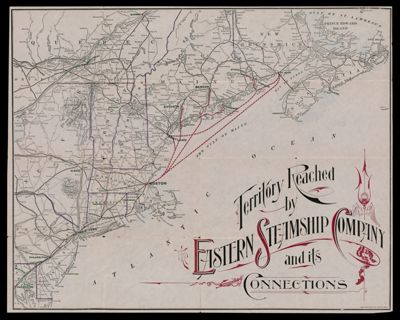 Territory Reached by the Eastern Steamship Company and its Connections