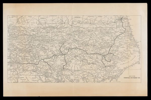 Map of the Norfolk Southern Ry.