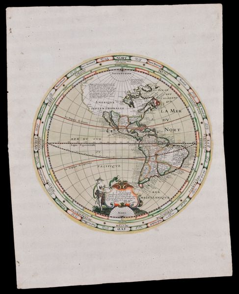 Carte de l'Amerique Nouvellement Dressee Suivant les Nouvelles Descouvertes & Mise en Fransois