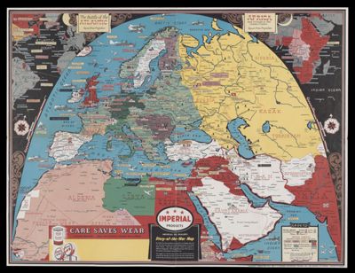 Imperial oil dealer's story-of-the-war map