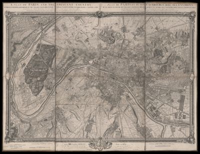 Plan of Paris and the adjacent country