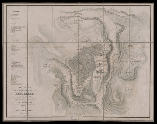 Plan of the town and environs of Jerusalem